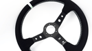 Grip Royal Club 350mm Deep Dish Steering Wheel w/ Black Suede Grip, Mint Stitching, And Mint TDC Stripe - GRSW - CLUB - S - BKMINT - TDCMINT - Subimods.com