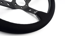 Grip Royal Club 350mm Deep Dish Steering Wheel w/ Black Suede Grip, Mint Stitching, And Mint TDC Stripe - GRSW - CLUB - S - BKMINT - TDCMINT - Subimods.com