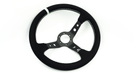 Grip Royal Club 350mm Deep Dish Steering Wheel w/ Black Suede Grip, Mint Stitching, And Mint TDC Stripe - GRSW - CLUB - S - BKMINT - TDCMINT - Subimods.com