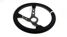 Grip Royal Club 350mm Deep Dish Steering Wheel w/ Black Suede Grip, Mint Stitching, And Mint TDC Stripe - GRSW - CLUB - S - BKMINT - TDCMINT - Subimods.com