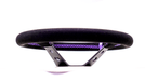 Grip Royal Club 350mm Deep Dish Steering Wheel w/ Black Suede Grip, Purple Stitching, And Purple TDC Stripe - GRSW - CLUB - S - BKPP - TDCPP - Subimods.com