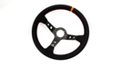 Grip Royal Club 350mm Deep Dish Steering Wheel w/ Black Suede Grip, Red Stitching, And Red TDC Stripe - GRSW - CLUB - S - BKRD - TDCRD - Subimods.com