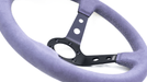 Grip Royal Club 350mm Deep Dish Steering Wheel w/ Grey Suede Grip, and Grey Stitching - GRSW - CLUB - S - GYGY - Subimods.com