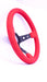 Grip Royal Club 350mm Deep Dish Steering Wheel w/ Red Suede Grip, and Red Stitching - GRSW - CLUB - S - RDRD - Subimods.com