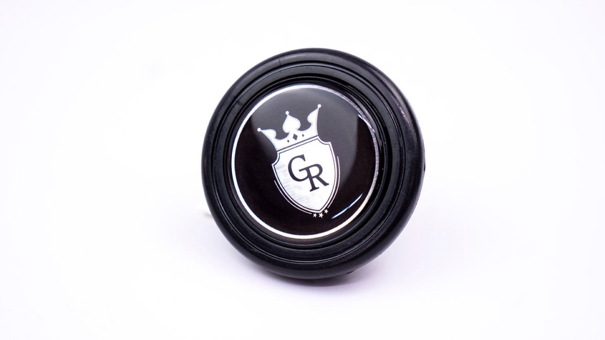Grip Royal Horn Button Crest Silver - HORN - CREST - SILVER - Subimods.com
