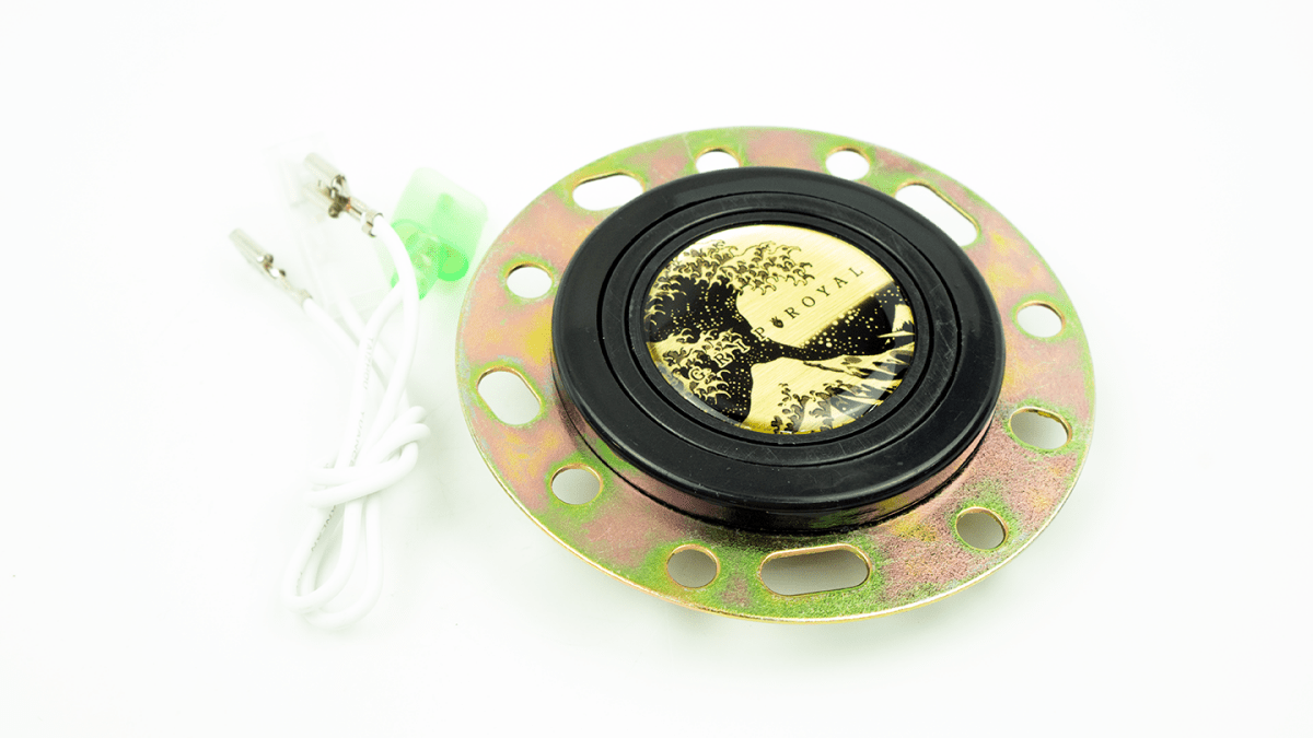 Grip Royal Horn Button Great Wave Gold - HORN - GREATWAVE - GOLD - Subimods.com