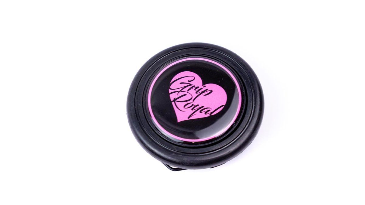 Grip Royal Horn Button Pink Heart - HORN - HEARTPINK - Subimods.com