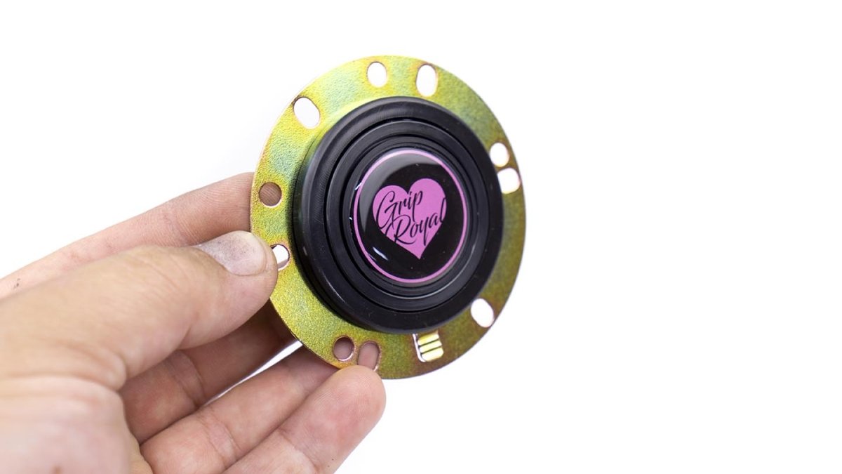 Grip Royal Horn Button Pink Heart - HORN - HEARTPINK - Subimods.com