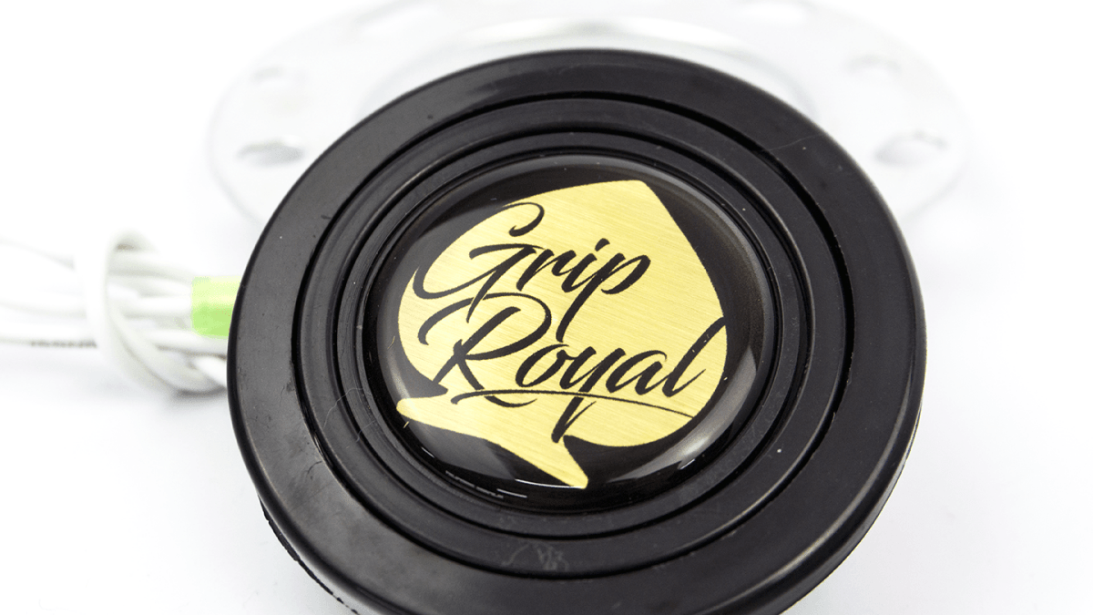 Grip Royal Horn Button Spade Gold - HORN - SPADE - GOLD - Subimods.com