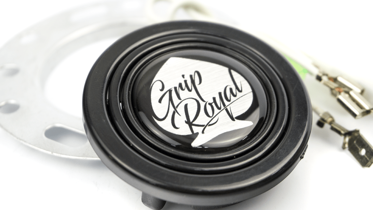 Grip Royal Horn Button Spade Silver - HORN - SPADE - SILVER - Subimods.com