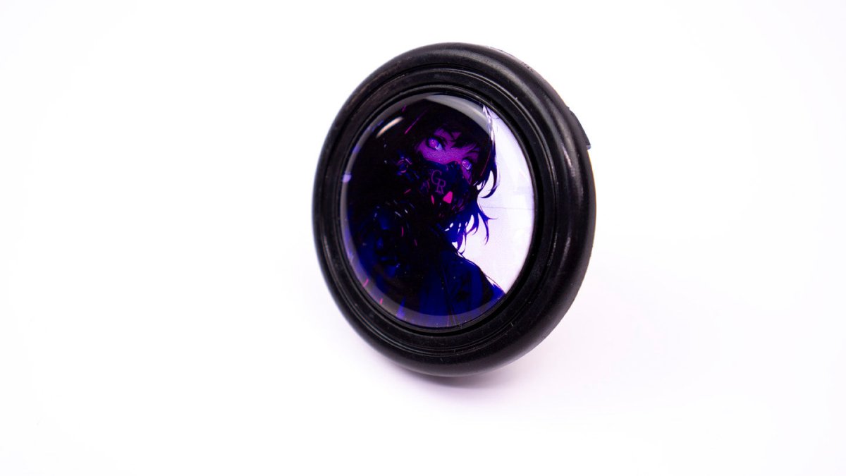 Grip Royal Horn Button Vaporwave Chick - HORN - VAPORCHICK - Subimods.com