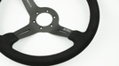 Grip Royal Knight II 350mm Deep Dish Steering Wheel w/ Synthetic Suede Grip - GRSW - KNT2 - S - BKBK - Subimods.com
