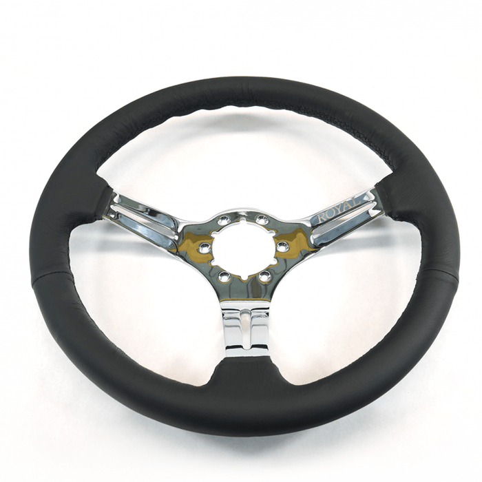 Grip Royal Sleek 350mm Deep Dish Steering Wheel w/ Leather Grip - GRSW - SLEEK - Subimods.com