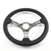 Grip Royal Sleek 350mm Deep Dish Steering Wheel w/ Leather Grip - GRSW - SLEEK - Subimods.com