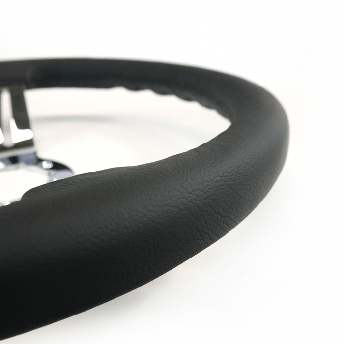 Grip Royal Sleek 350mm Deep Dish Steering Wheel w/ Leather Grip - GRSW - SLEEK - Subimods.com