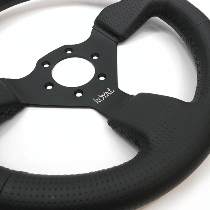 Grip Royal Spade 330mm Deep Dish Steering Wheel w/ Perforated Leather Grip - GRSW - SPD - P - Subimods.com