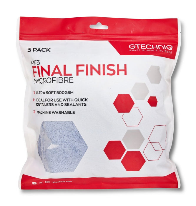 Gtechniq MF3 Final Finish Microfibre 3 Pack - MF3 - Subimods.com