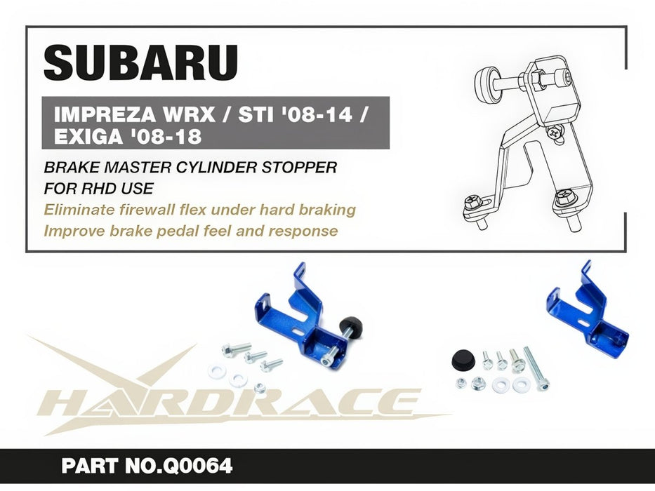 Hardrace Brake Master Cylinder Stopper RHD 2006-2013 WRX / 2008-2013 STI - HR-Q0064 - Subimods.com