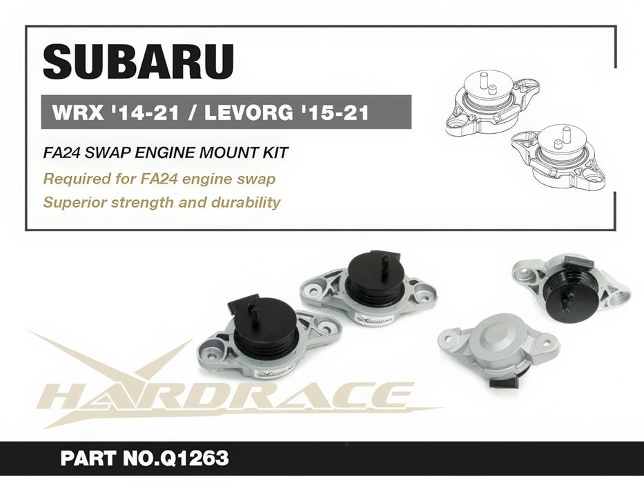 Hardrace FA24 Swap Engine Mount Kit 2014-2021 WRX/STI - HR-Q1263 - Subimods.com