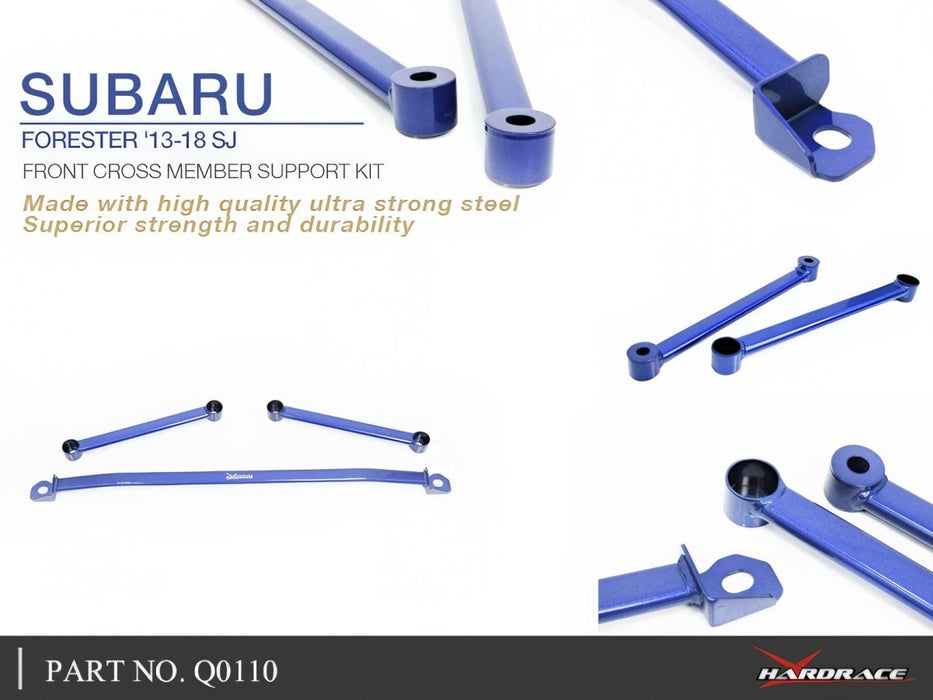 Hardrace Front Cross Member Support Kit 2013-2018 Forester - HR-Q0110 - Subimods.com