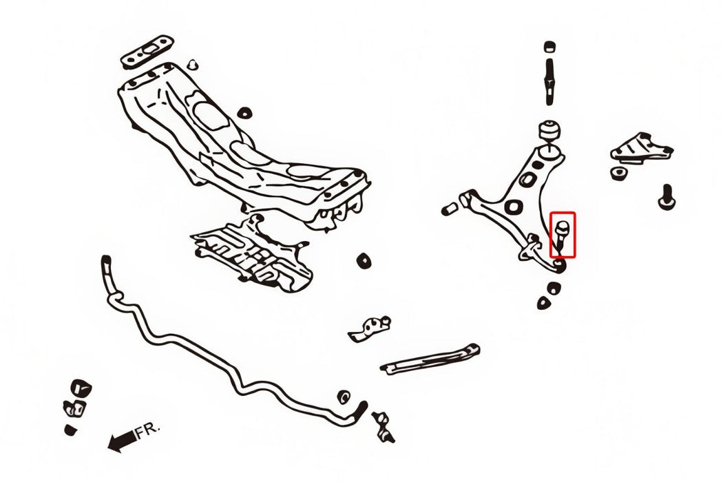 Hardrace Front Lower Ball Joint Fits Most Subaru Models - HR-7757 - Subimods.com