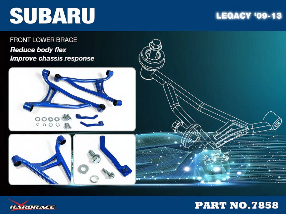Hardrace Front Lower Brace 2009-2014 Legacy/Outback - HR-7858 - Subimods.com