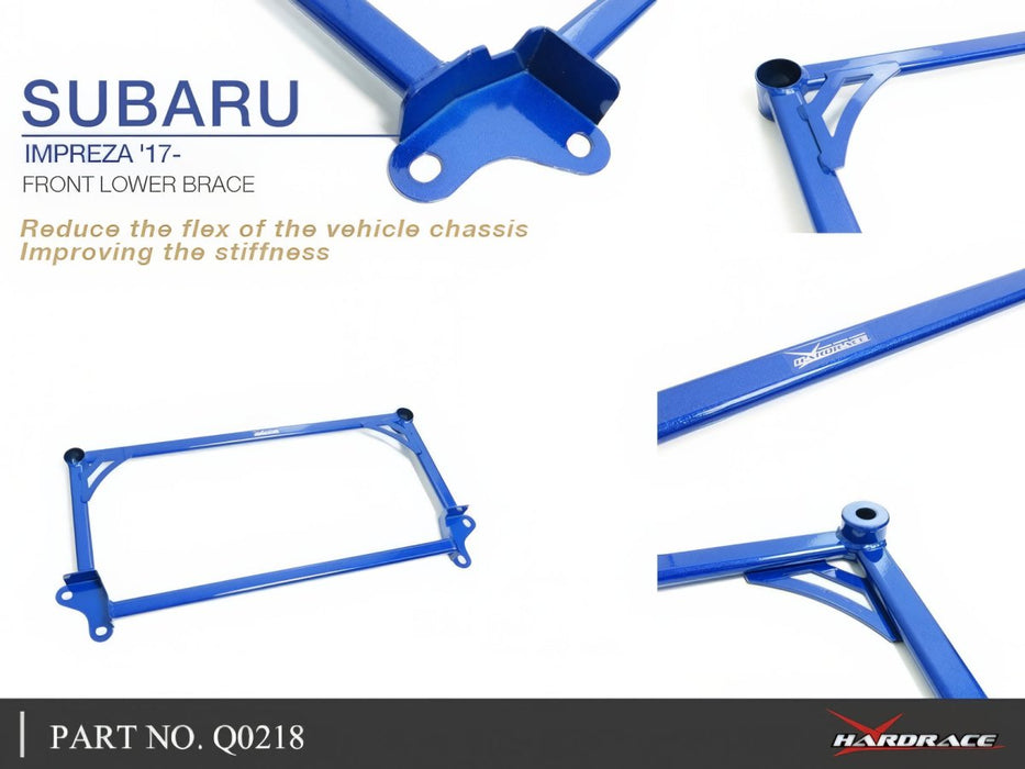 Hardrace Front Lower Brace 2017-2022 Crosstrek / 2017-2023 Impreza / 2018-2023 Forester - HR-Q0218 - Subimods.com