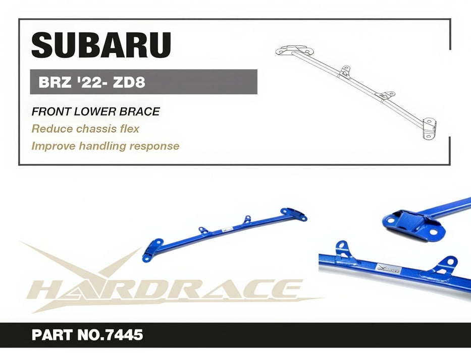 Hardrace Front Lower Brace Fits Most Subaru Models - HR-7445 - Subimods.com