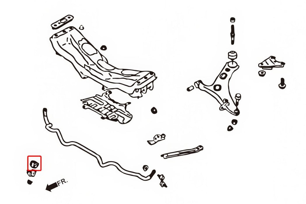 Hardrace Front Reinforced Stabilizer Bushing 18mm 1998-2008 Legacy/Outback / 2002-2007 WRX/STI / 2003-2008 Forester - HR-6929 - Subimods.com