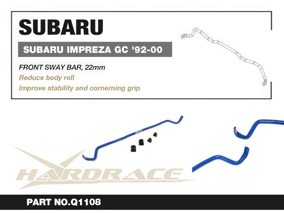 Hardrace Front Swaybar 22mm 2002-2007 WRX/STI - HR-Q1108 - Subimods.com