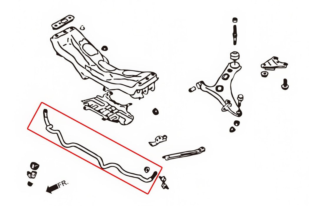 Hardrace Front Swaybar 28mm 2013-2018 Forester - HR-7688 - Subimods.com