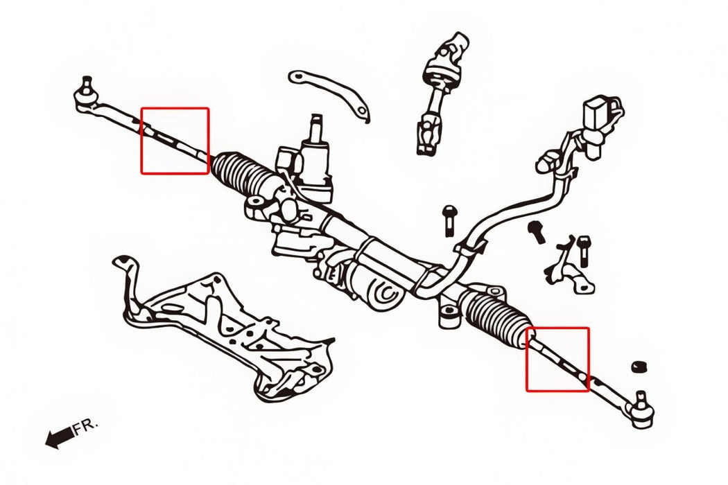 Hardrace Hard Tie Rod 2006-2013 WRX / 2008-2013 Forester / 2013-2017 Crosstrek - HR-7797 - Subimods.com