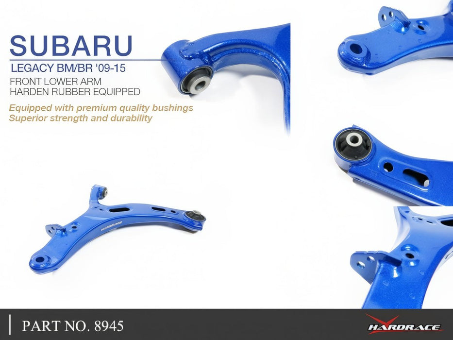 Hardrace Hardened Rubber Front Lower Arm 2009-2014 Legacy/Outback - HR-8945 - Subimods.com
