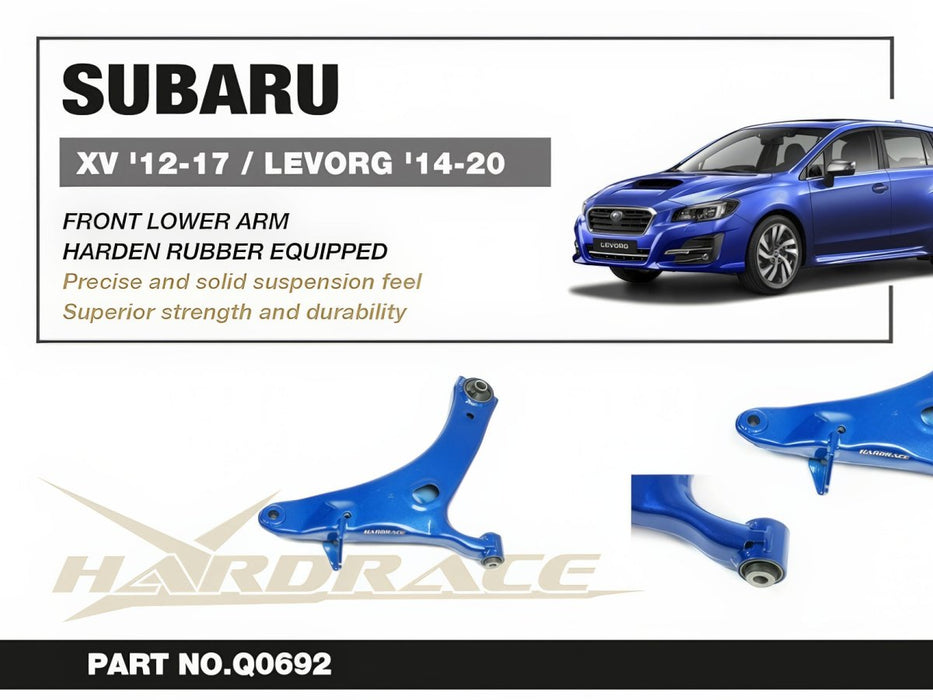 Hardrace Hardened Rubber Front Lower Arm 2013-2017 Crosstrek - HR-Q0692 - Subimods.com