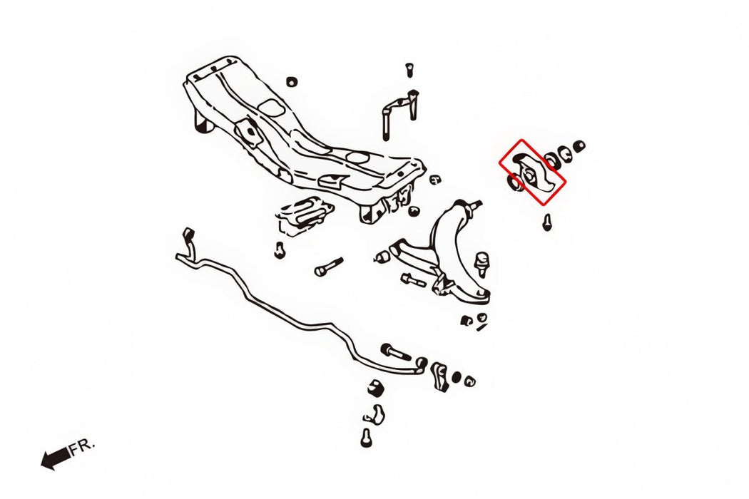 Hardrace Hardened Rubber Front Lower Arm Bushing Big 1995-1998 Legacy / 1996-1998 Outback / 2002-2007 WRX/STI - HR-6143 - Subimods.com