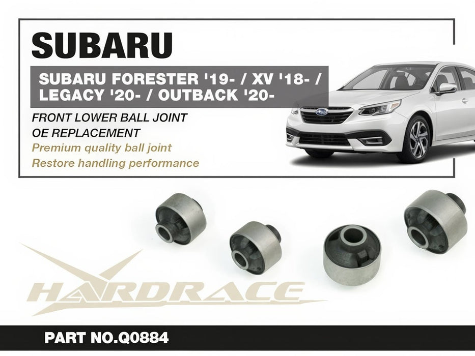 Hardrace Hardened Rubber Front Lower Arm Bushing Rear 2017-2026 Crosstrek / 2018-2026 Forester / 2020-2025 Legacy/Outback - HR-Q0884 - Subimods.com