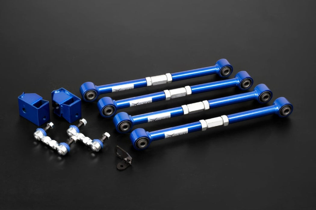 Hardrace Hardened Rubber Rear Adjustable Lateral Arms 8-Piece 1995-1998 Legacy / 1996-1998 Outback / 2002-2007 WRX/STI - HR-6158 - Subimods.com
