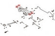 Hardrace Hardened Rubber Rear Cross Member Bushing 1995-1998 Legacy / 1996-1998 Outback / 1998-2002 Forester - HR-6789 - Subimods.com