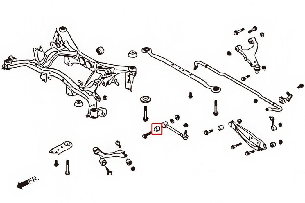 Hardrace Hardened Rubber Rear Toe Arm Bushing Fits Most Subaru Models - HR-7754 - Subimods.com