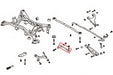 Hardrace Hardened Rubber Rear Toe Control Arm Fits Most Subaru Models - HR-7495 - Subimods.com
