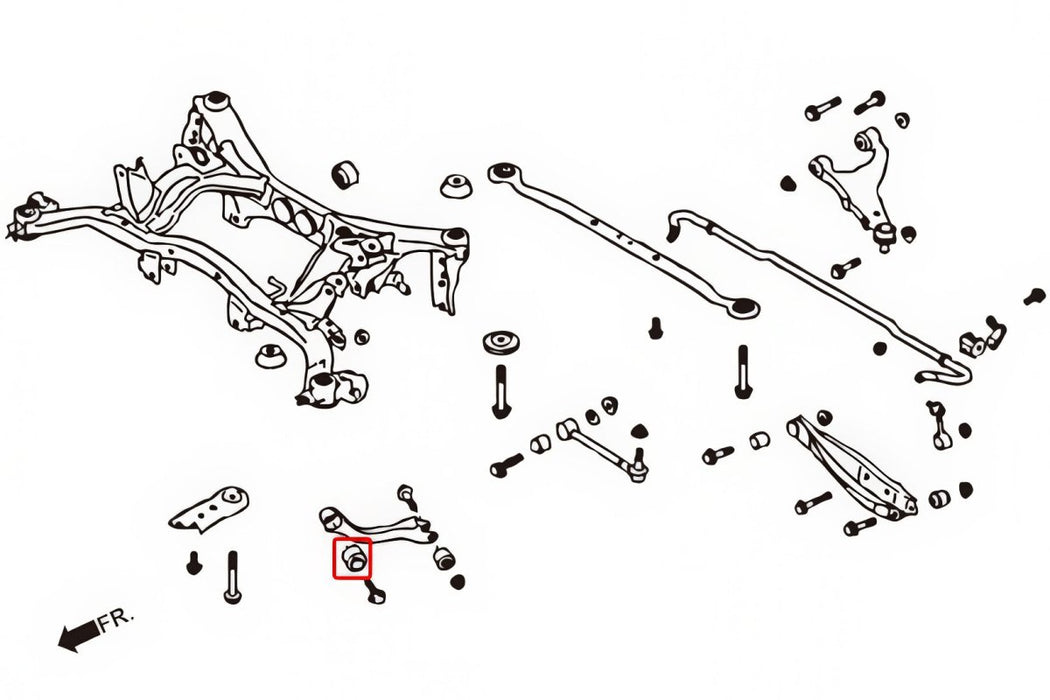 Hardrace Hardened Rubber Rear Trailing Arm Bushing 2006-2018 - HR-7781 - Subimods.com