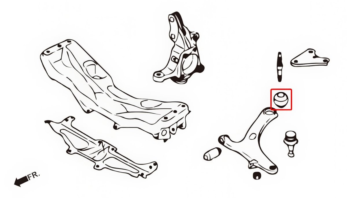 Hardrace Pillow Ball Front Lower Arm Bush 2008-2021 STI / 2014-2026 WRX - HR-7889 - Subimods.com