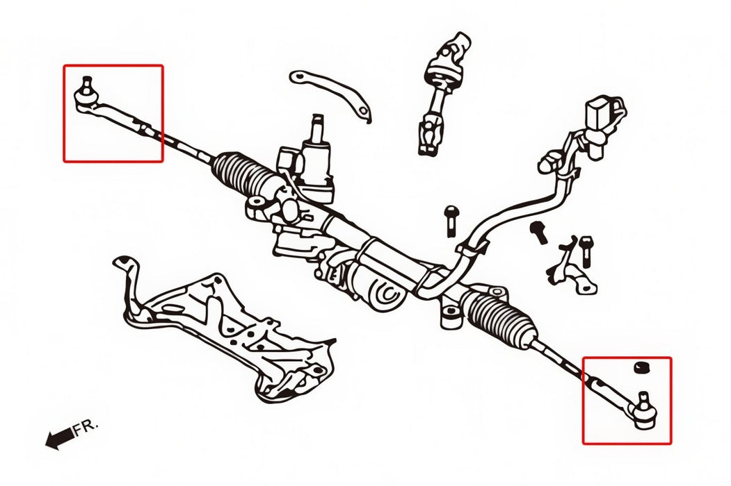 Hardrace Pillow Ball RC Tie Rod End 2022-2026 BRZ - HR-Q1046 - Subimods.com