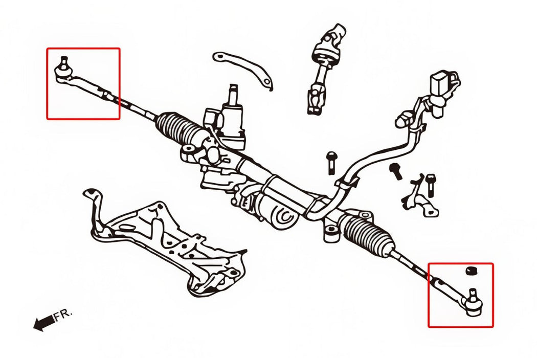 Hardrace Pillow Ball RC Tie Rod End for Lowered Suspension Fits Most Subaru Models - HR-6761 - Subimods.com