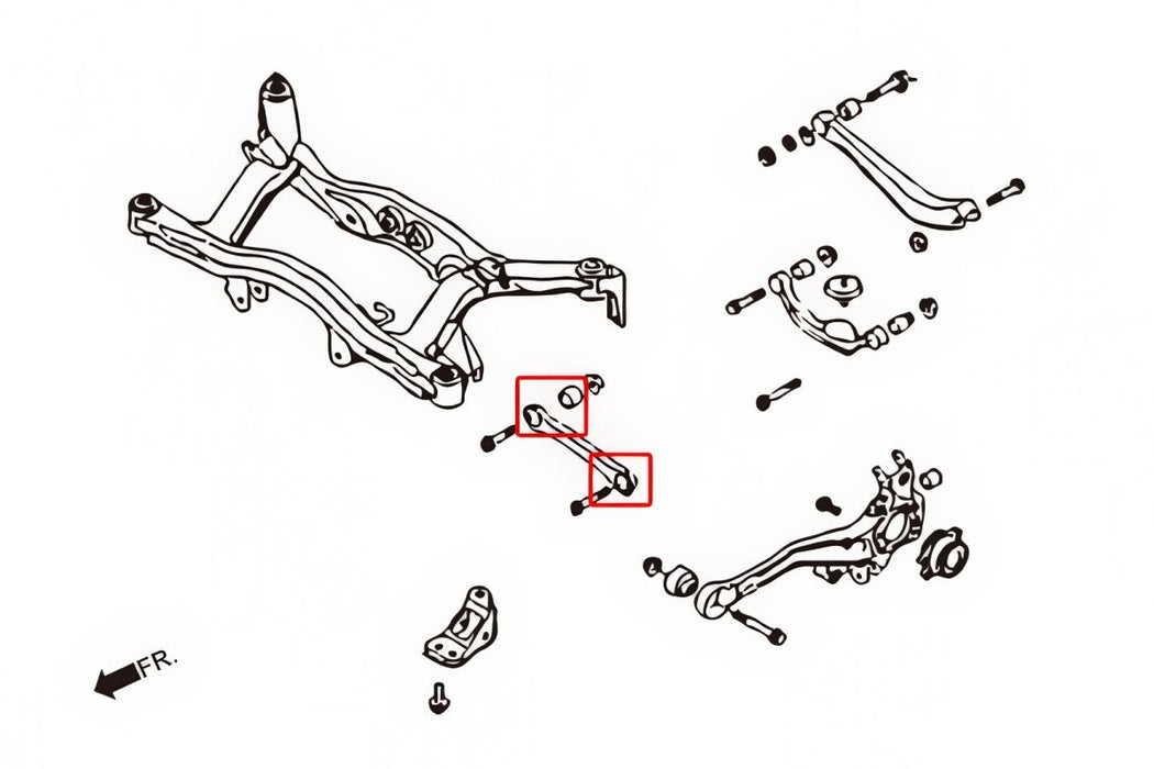 Hardrace Pillow Ball Rear Front Lateral Arm Bushing 1998-2008 Legacy/Outback - HR-6842F - Subimods.com