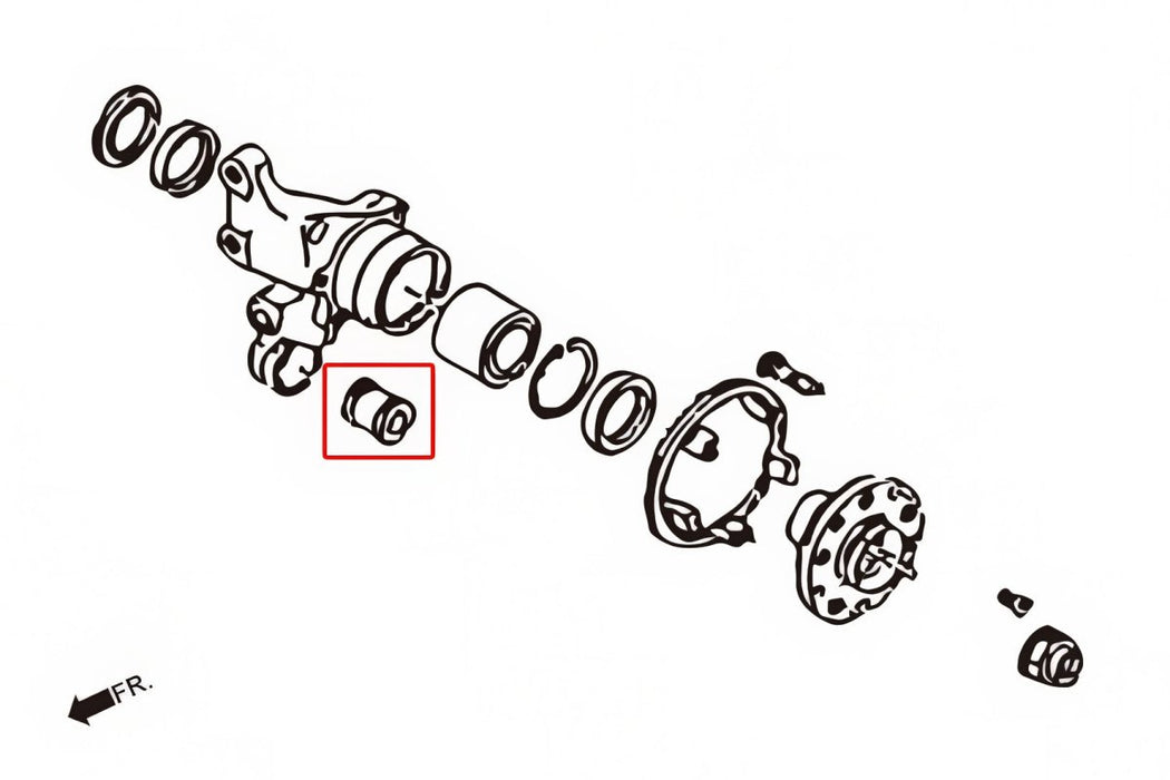 Hardrace Pillow Ball Rear Knuckle Bushing Fits Most Subaru Models - HR-6157 - Subimods.com