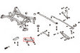 Hardrace Pillow Ball Rear Traction Rod Fits Most Subaru Models - HR-7612 - Subimods.com