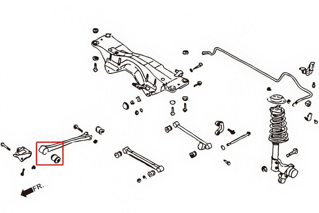 Hardrace Pillow Ball Trailing Arm Bushing Fits Most Subaru Models - HR-6149 - Subimods.com