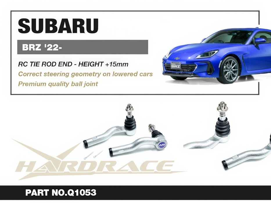 Hardrace RC Tie Rod End for Lowered Suspension +15mm 2022-2026 BRZ - HR-Q1053 - Subimods.com