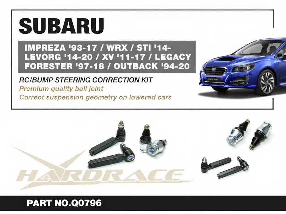 Hardrace RC/Bump Steering Correction Kit Fits Most Subaru Models - HR-Q0796 - Subimods.com